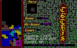 Tetris atari screenshot